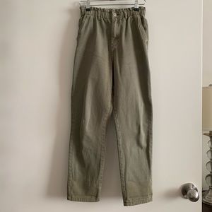 H&M Relaxed Fit Twill Khaki Pants